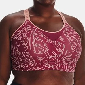 UNDER ARMOUR Infinity High‎ Printed Sports Bra Size 3X NWT Running Gym NWT